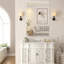 Miroir de salle de bain 48 po x 32 po à cadre blanc, à l'épreuve de la lumière, facile à monter pour la chambre à coucher, le salon, options de montage polyvalentes disponibles, miroir de chambre à coucher 48 po x 32 po vertical ou horizontal avec cadre en aluminium-130489035-130489036