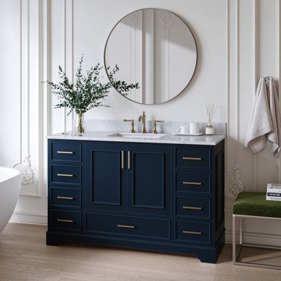 Meuble-lavabo simple avec plateau Abita 55
