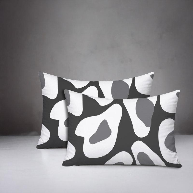 Oreiller réversible intérieur / extérieur Ziny, 25x18, Gray
