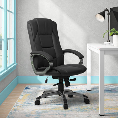 Wade Logan Genuine Leather Executive Chair