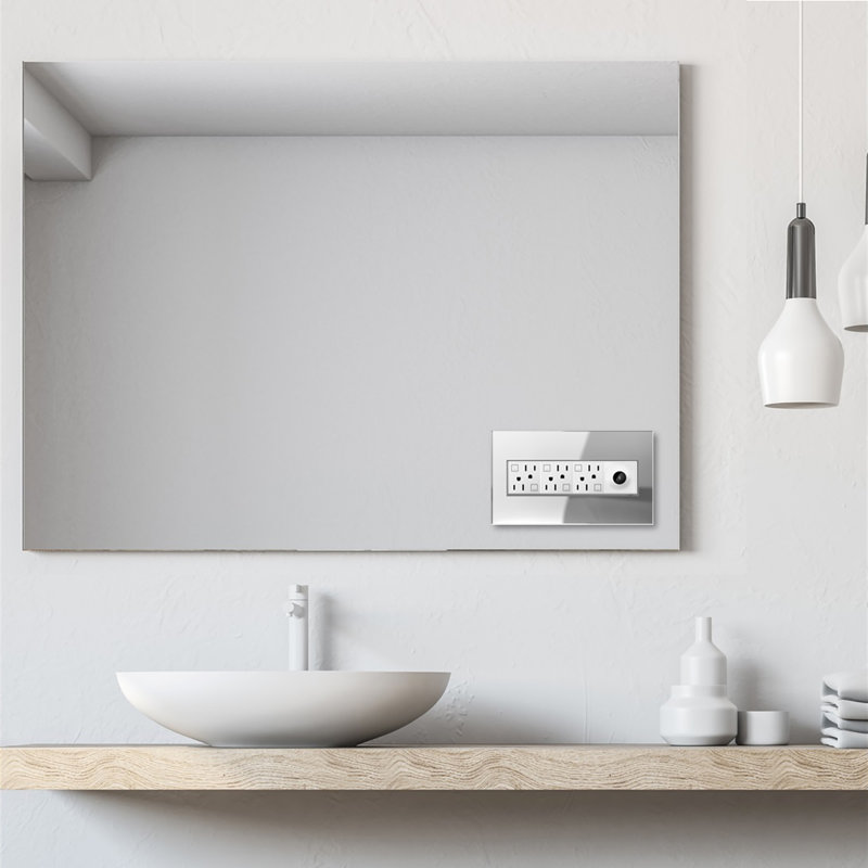 Plaque murale berçante 4-Adange®, Miroir