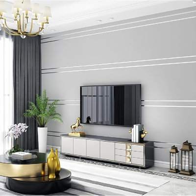 3D Wallpaper, ‎374 X 21, Silver And Gray