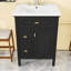 Meuble-lavabo avec lavabo, tiroirs et tablette réglable-1357153417