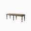 Banc rembourré à têtes de clou