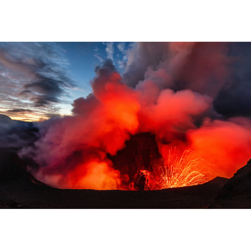 Volcano Eruption by Mlenny, 20" H x 30" W