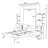 Murphy Bed Wall Bed with Shelves, Drawers and LED Lights-96227678-123407982