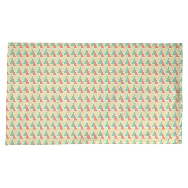 Shifted Arrows Tablecloth, Green/Orange