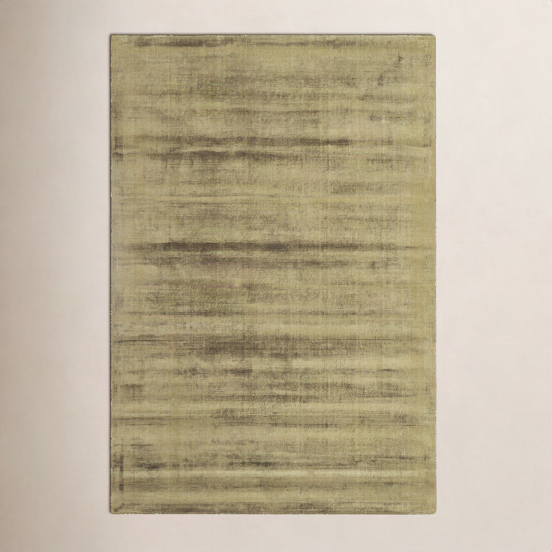 Tapis d'intérieur en viscose tissé à la main Fennel, Rectangle de 5 pi x 8 pi
