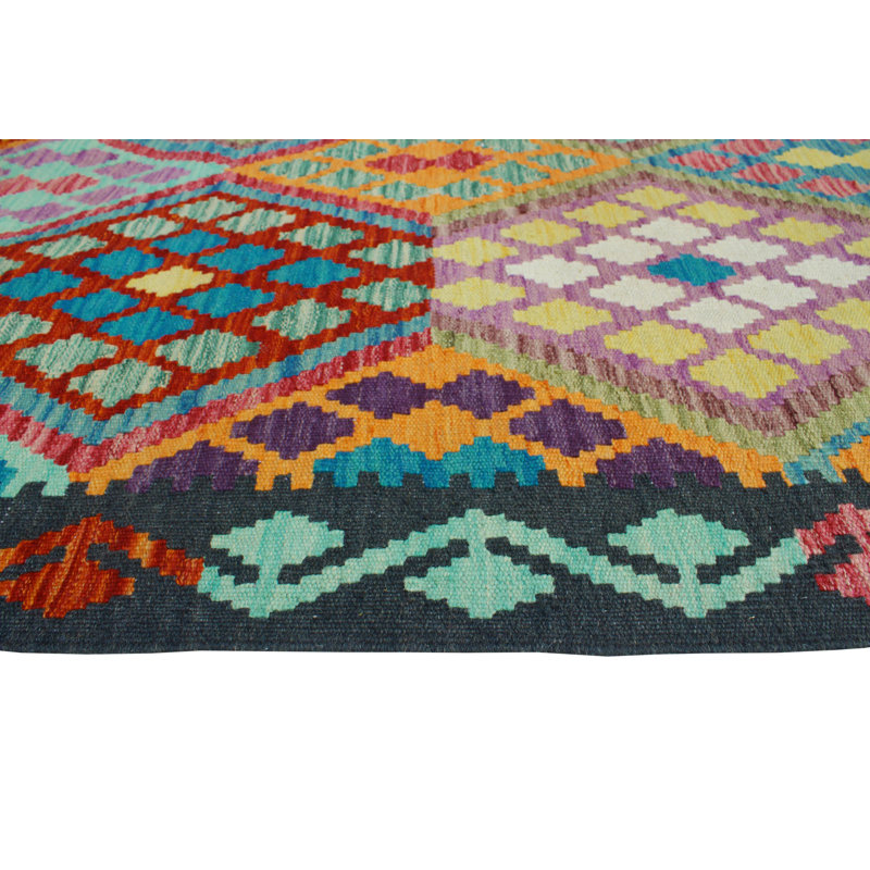 Flatweave Tahu Black Rug