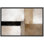 Abstrait paysage neutre, taupe beige et couches d'horizon blanc, composition de calme minimal, impression sur toile encadrée, impression numérique