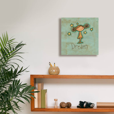 «Epic Graffiti» «Dream» par Anne Tavoletti, art mural sur toile, 12 po x 12 po