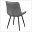 Chaise d'appoint pivotante grise touffetée (ensemble de 2) avec rembourrage moelleux et design Mid-Century moderne, parfaite pour un dîner confortable