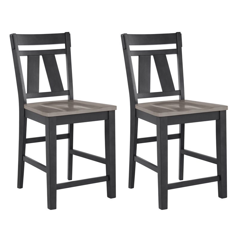 Chaises à hauteur de comptoir Ermia, paquet de 2