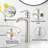Single-handle Bathroom Faucet with Drain Assembly-71770739