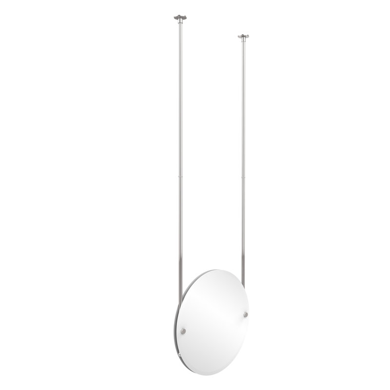 Gober Metal Wall Mirror, Polished Chrome