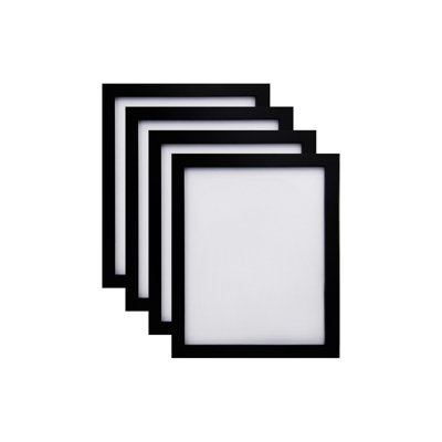Black Solid Wood Picture Frame - Set of 4