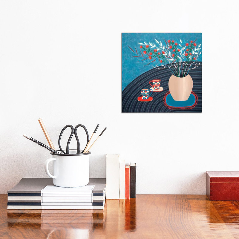 Tea For 2 by Lisa Frances Judd - Wrapped Canvas Print, 30.48 cm H x 30.48 cm W