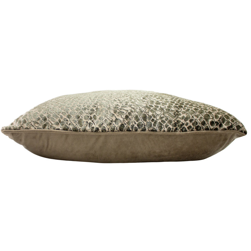 Fordland Animal Print Rectangular Throw Cushion, Champagne, Feathers