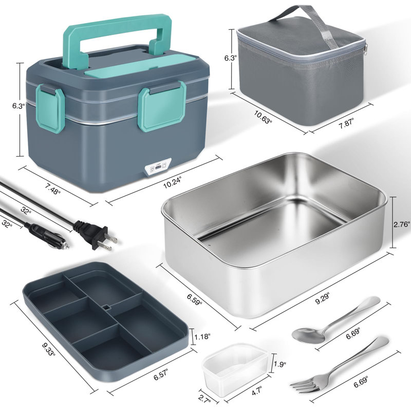 Boîte à lunch chauffée électrique 3,5L pour adultes