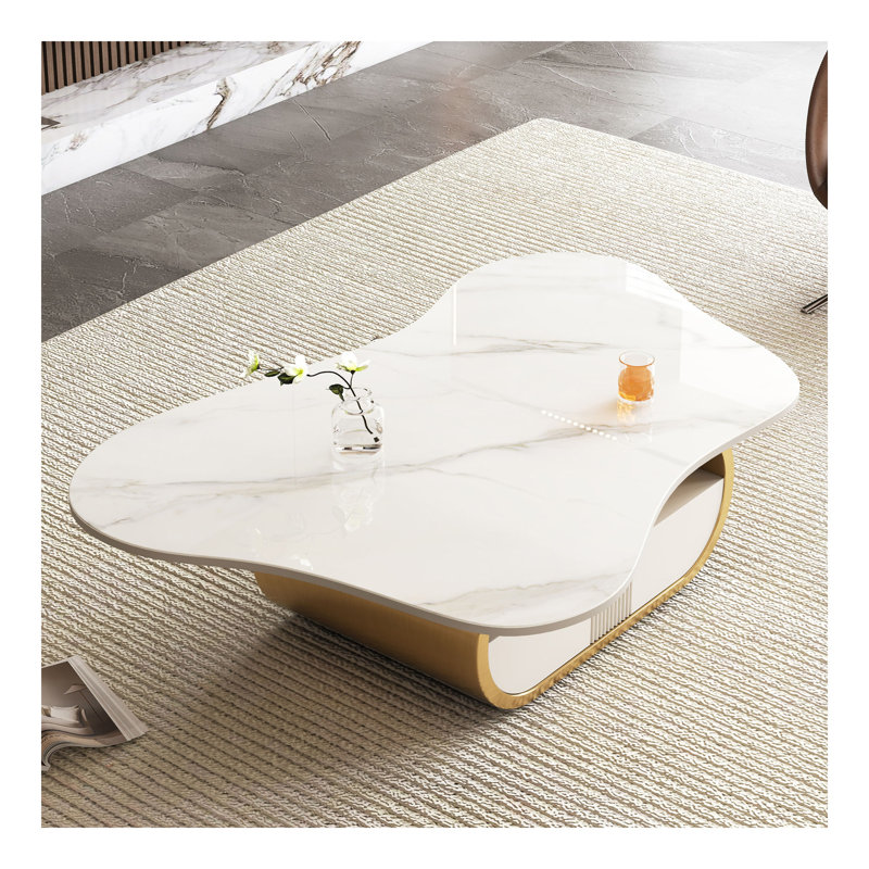 Table basse Modern Modern Butterfly, Doré