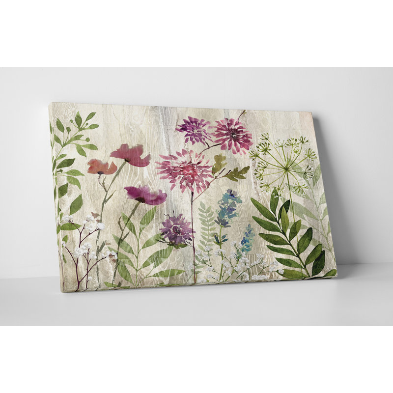 Meadow Flowers II - impression, H 16 po x l 20 po x p 1,5 po, Toile tendue