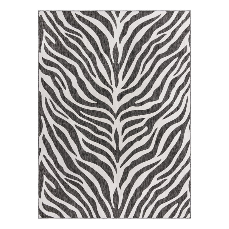 Tapis intérieur / extérieur blanc Phocas, Rectangle 7 pi 10 po x 11 pi
