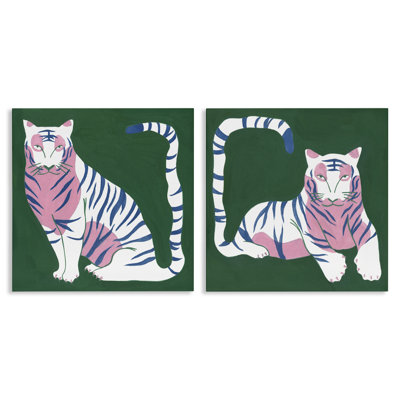Ensemble de 2 tigres féroces, par Melissa Wang
