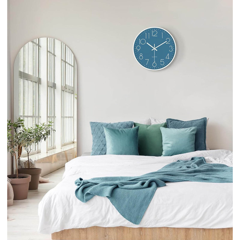 Wall Clock, Cerulean Blue