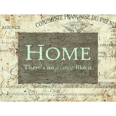 «Old French Wood Home», art textuel sur toile tendue