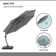 Ebonique Cantilever Umbrella with Base Included