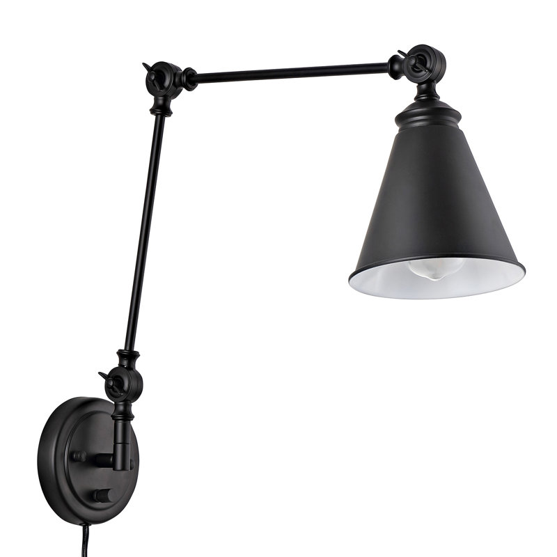 Bras articulé 1 lumière Ariaha, Noir