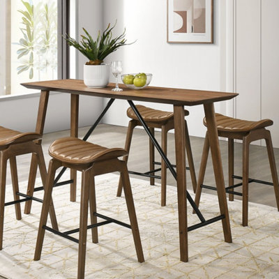 Ensemble de table 5 pièces à hauteur de comptoir Poppie
