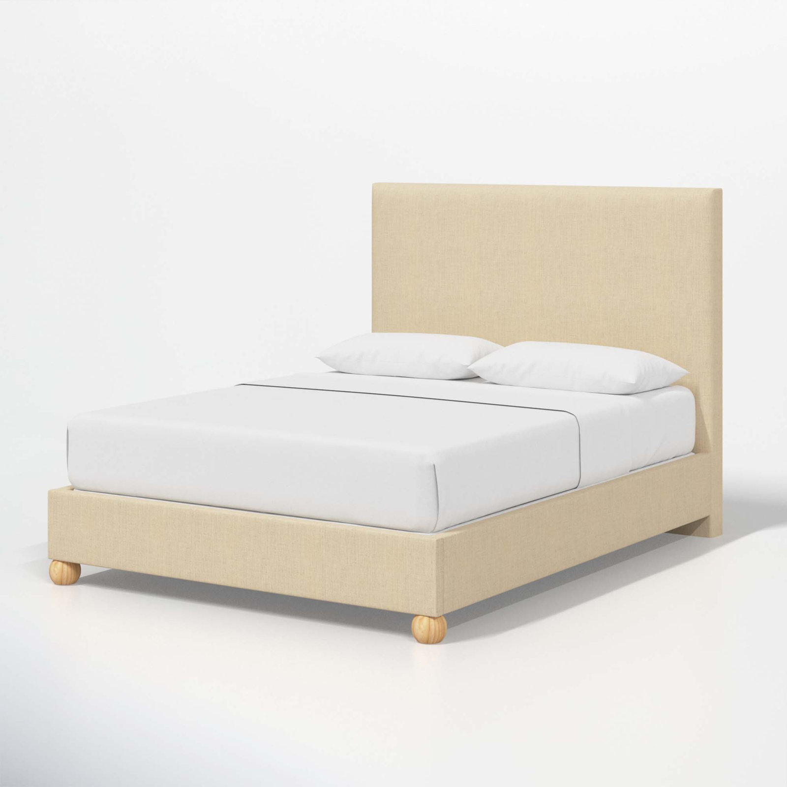 Benita Upholstered Bed, California King, Classic Linen Linen