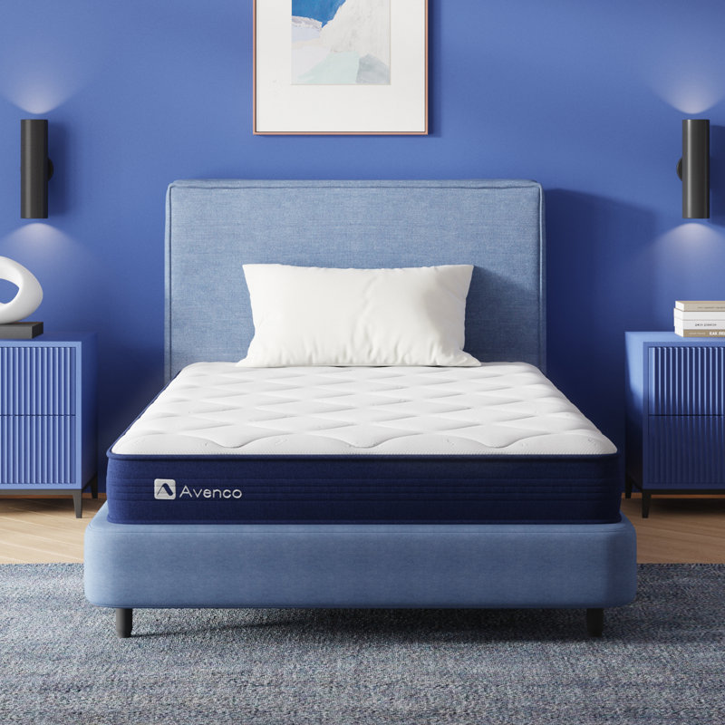 Matelas hybride en mousse viscoélastique imprégnée de gel de 6 po Avenco, Grand lit