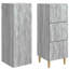  Cabinet Set 2 Pcs Engineered Wood Storage Home Office Compact Sideboard-778720020