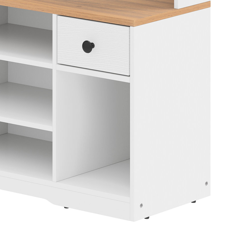 Hall Tree 100cm Wide with Bench and Shoe Storage