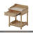 Retro Style Nightstand With Drawer And Open Shelf For Bedroom, Bedside Table With Turned Legs And Metal Handle,-569850393