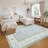 Boho Oushak Area Rugs, Washable Non-Slip Rugs, Oriental Floral Soft Thin Indoor Carpet-1295513110-1115899453