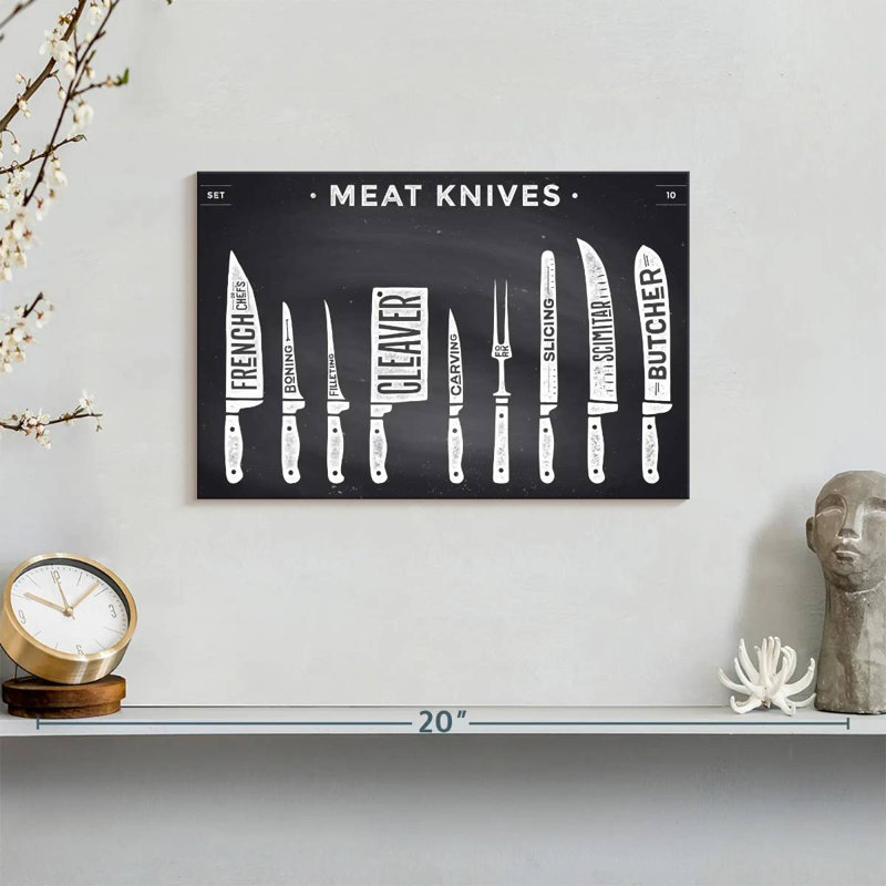 Senne Kitchen Utensils Knife Set, 8" H x 12" W