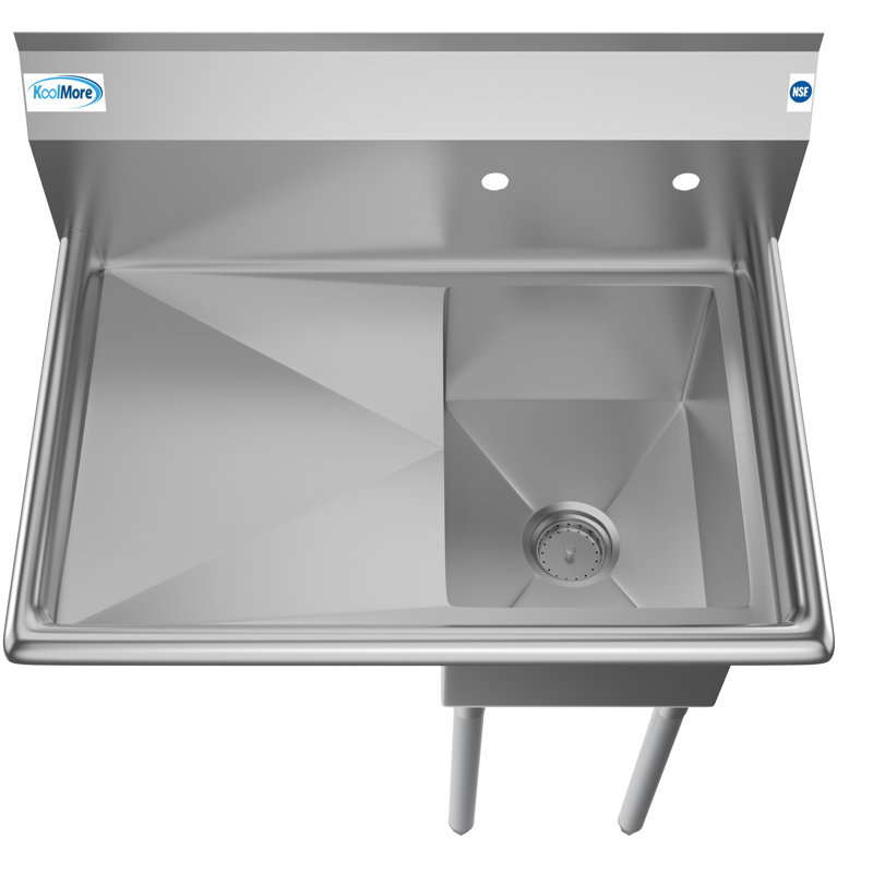31 " L x 22 " W Silver Freestanding Service Sink