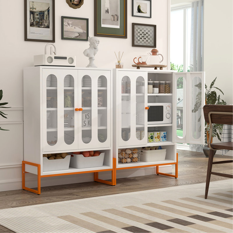 Double Door Shoe Cabinet With Magnetic Adjustable Shelves, 15Cm - Proof Design, And Smooth Steel Handle For Use Dual Opening Butterfly Doors, 3 4 Airflow Structure