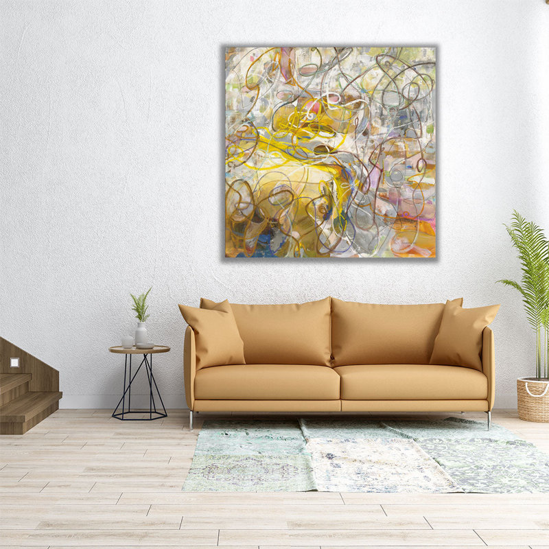 «Strings of Light II», reproduction d'art sur toile, H 12 po x l 12 po