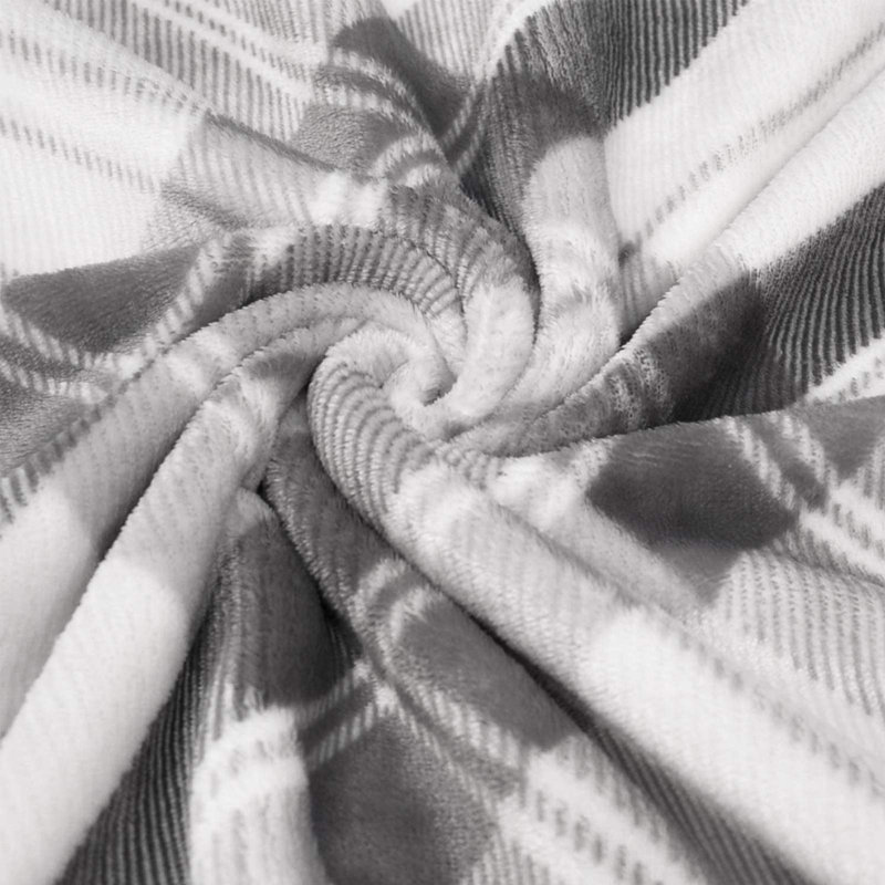 Plain Weave / Muslin Throw Blanket, Gray