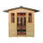 Cayenne 4-Person Outdoor Traditional Sauna with Metal Roof