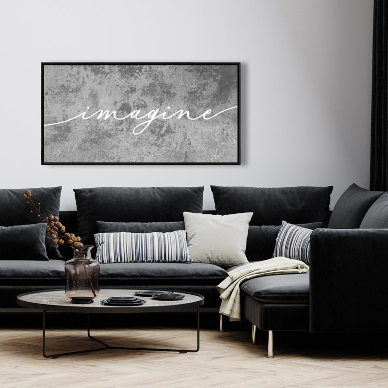 Imagine - 24"x48" Framed canvas