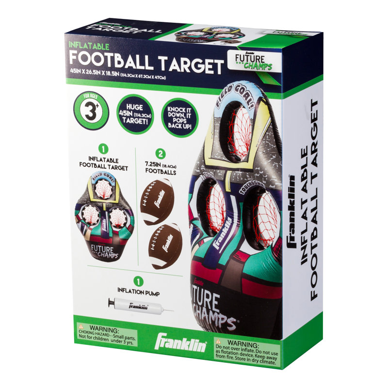 Franklin Sports Kids Football Target Toss Game With 3 Target Holes