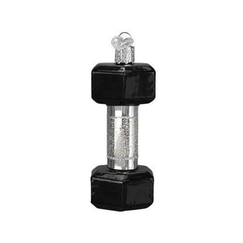 Ornement figurine suspendu haltères