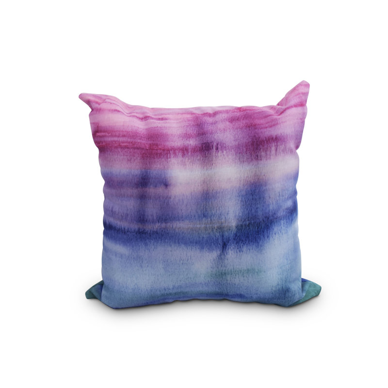 Housse de coussin moelleux et insert moelleux Harvest Sunset, 18 po x 18 po, Rose / bleu