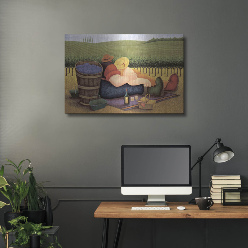 «Summer Picnic» par Lowell Herrero, H 24 po x l 36 po