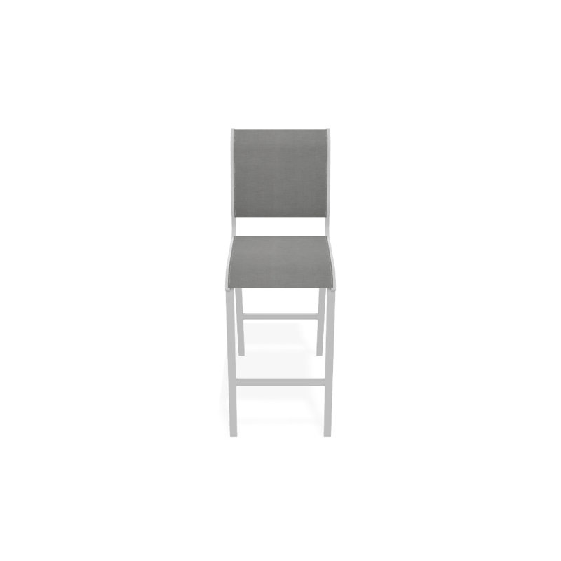 Tabouret de bar 29,5 po Holna, Alliage Sunbrella®, Blanc texturé